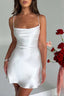 Sleeveless Backless Silk Dress