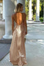 Satin Cami Backless Silk Dress