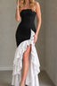 Strapless High Slit Backless Bodycon Slim Fit Elegant Prom Dress