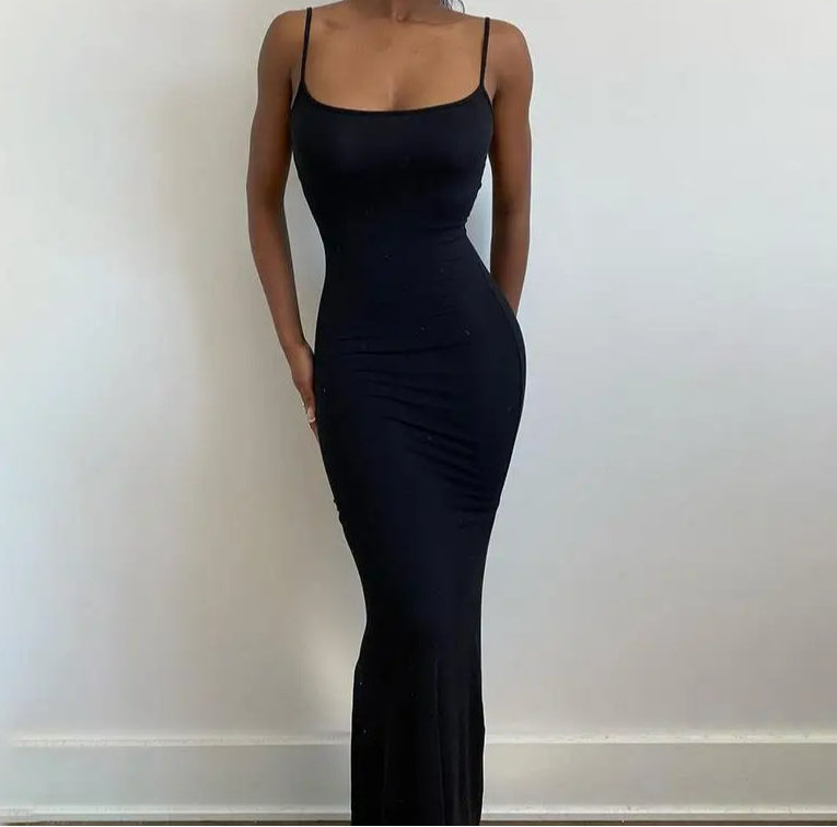 Satin Slip Backless Maxi Dress Secondary image