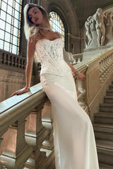 Satin High Waist Maxi Skirt