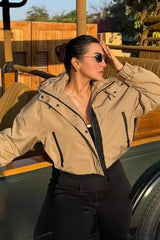 Contemporary Cropped Hood Jacket