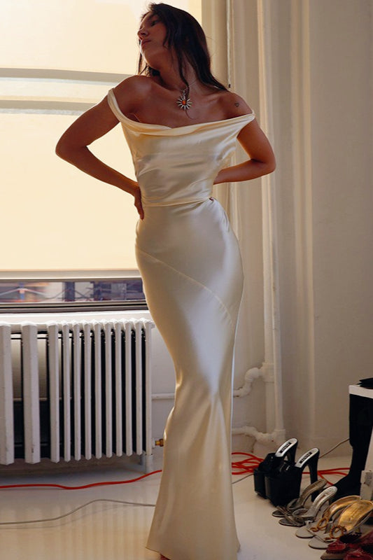 Bodycon Slip Maxi Silk Dress Secondary image