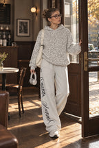 Leopard Print Pullover Street Hoodie