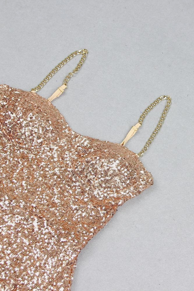 V Neck Bodycon Slip Dress