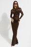 Lace Panel Bodycon Lace Dress
