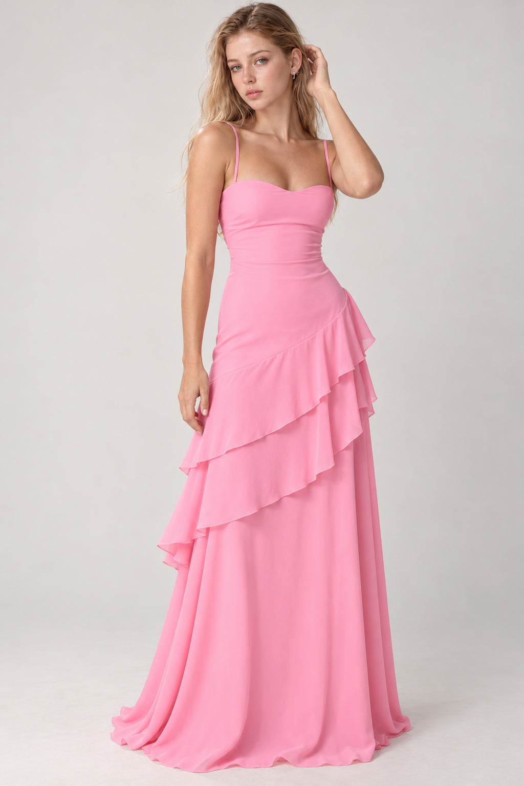 Sexy Solid Backless Spaghetti Strap Maxi Vacation Dress