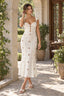 High Waist e Beachwear Bodycon Hollow Out Sundress
