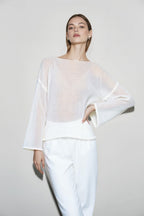 Lightweight Hollow Knit Sweater