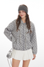 Casual Loose Hooded Cardigan Versatile Collegiate Long Sleeve Hoodie