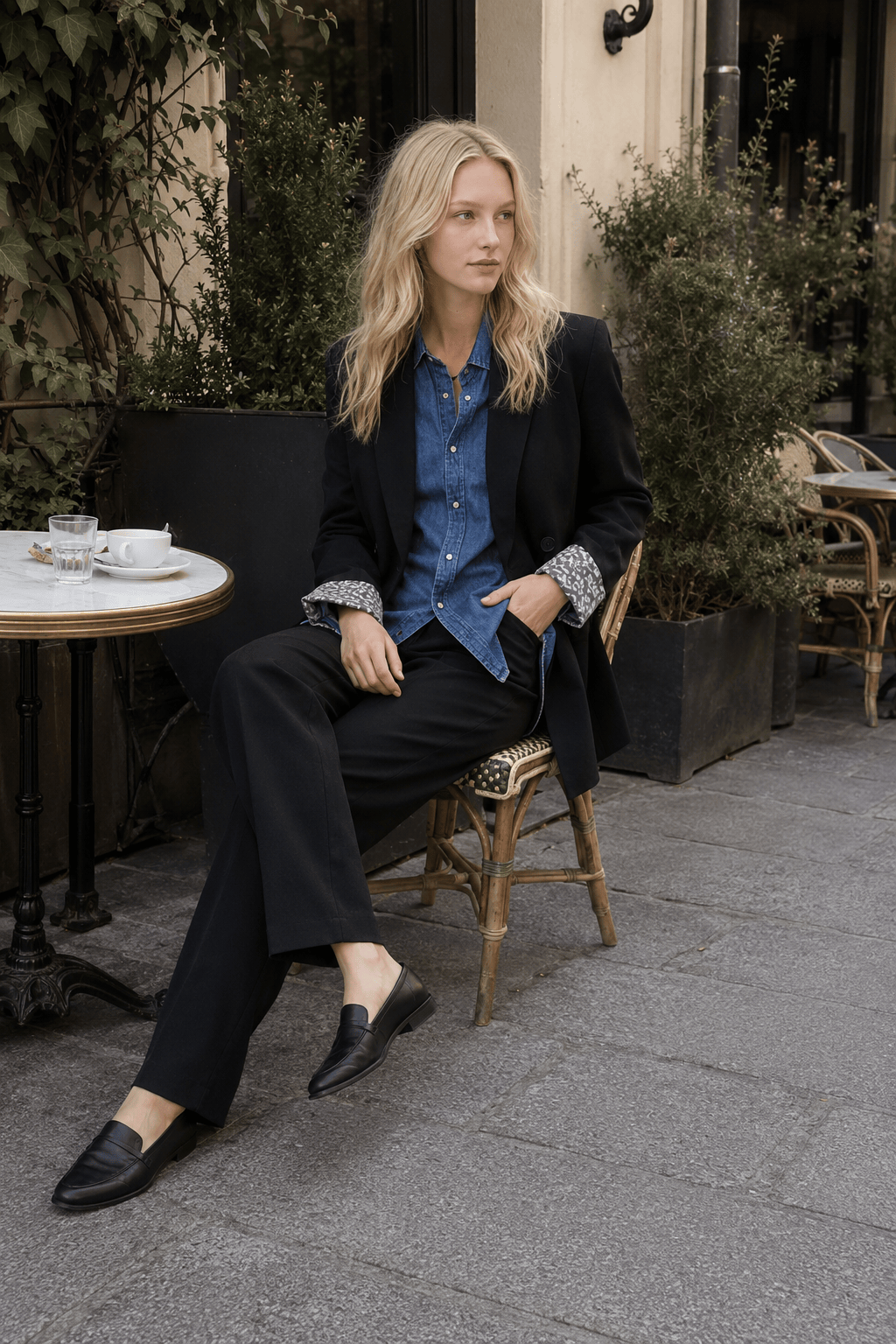 Loose Fit Long Sleeve Blazer