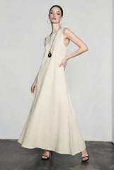 Pure Linen Tank Maxi Vacation Dress