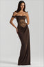 Lace Panel Spaghetti Strap Fitted Dress