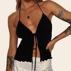 Summer  Backless Bandage Cami Top