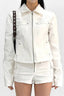 Rivet Lapel Safari Crop Jacke