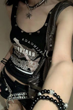 Retro Bodycon Crop Tank Top