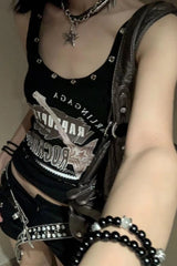 Retro Bodycon Crop Tank Top