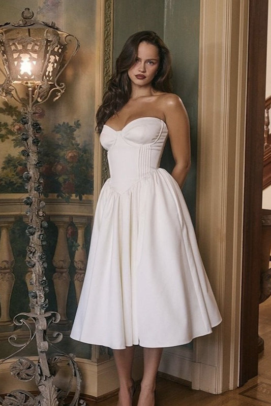 Elegant Solid Color Bodycon Party Dress Main image