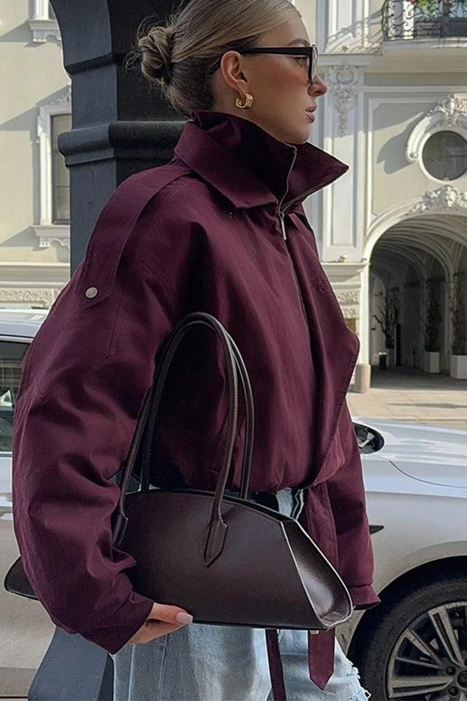 Buttoned Short Street Jacket