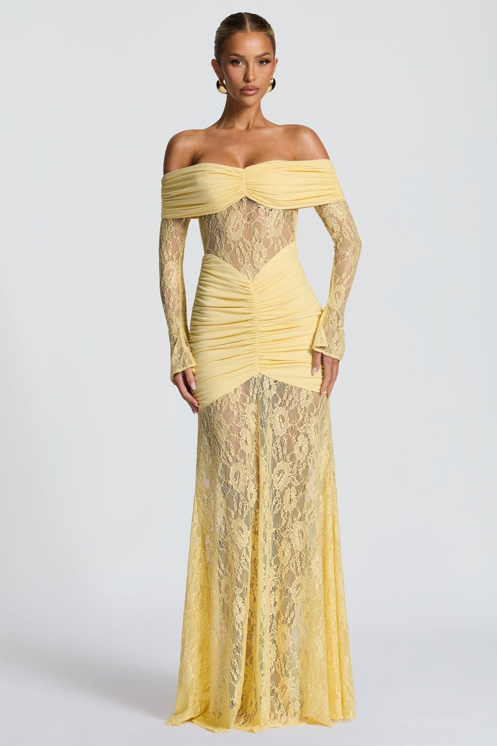 Halter Lace Sleeveless Backless Bodycon Maxi Lace Dress Secondary image