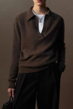 Relaxed Wool Blend Knit Top