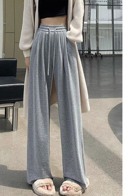 Relaxed Casual Drapey Knit Pants