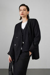 Timeless Wool Double Breasted Blazer