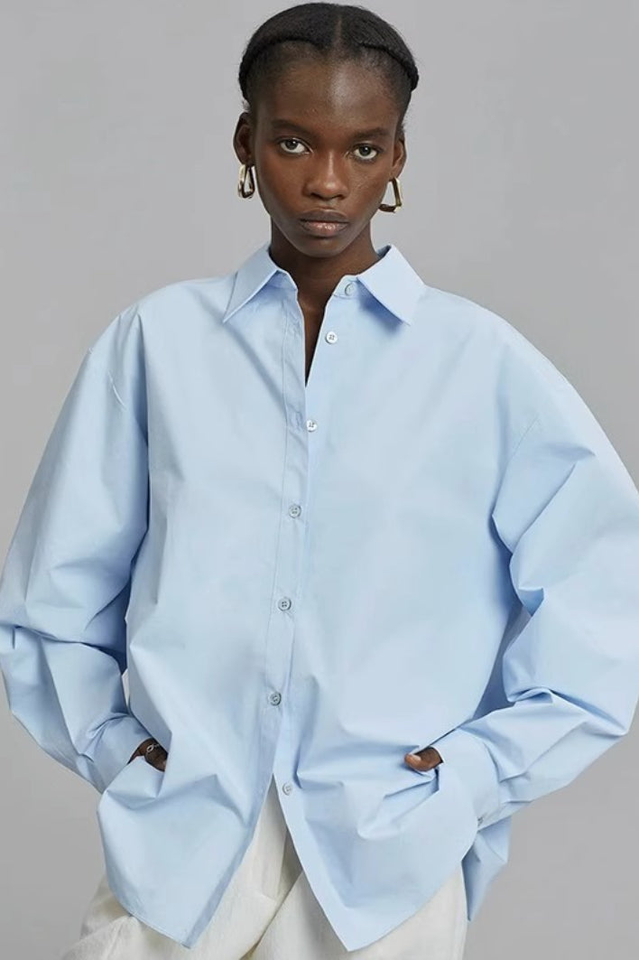 Unique Long Sleeve Slit Blouse Main image