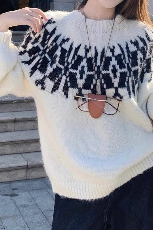 Oversized Lantern Sleeve Sweater Secondary image