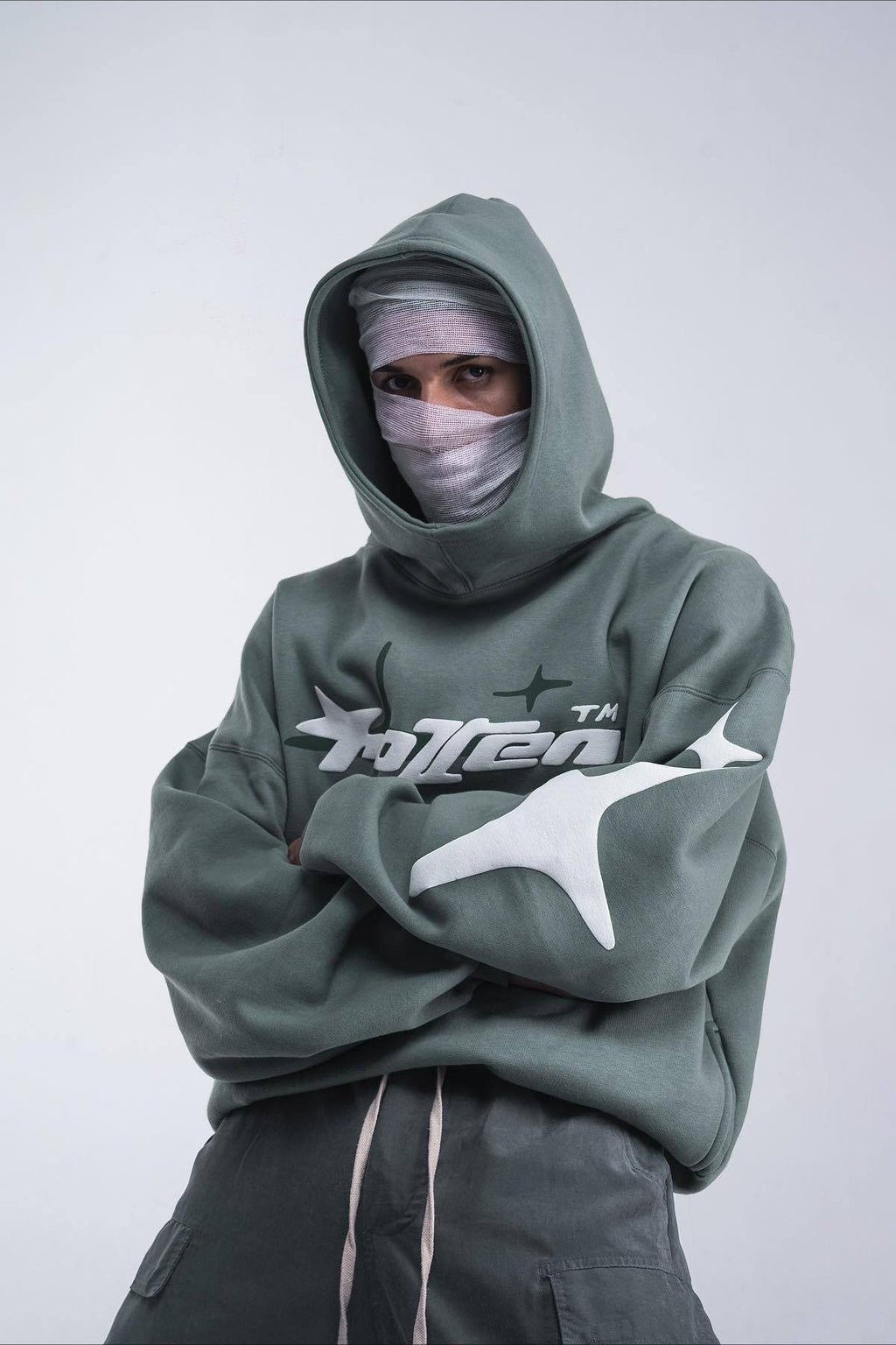 Star Letter Graphic Print Hoodie