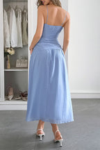 Chic Deep V Waist Work Dress