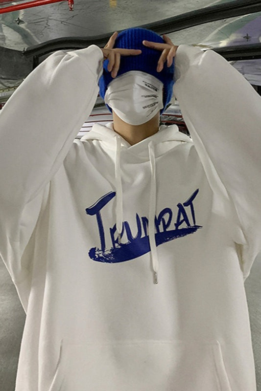 Oversized Street Style Print Hoodie Secondary image