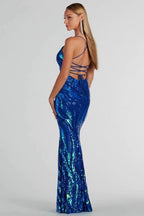 Elegant Sequin Party Formal Evening Sequin Dress