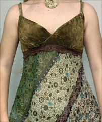 IAMSURE Vintage Patchwork Floral Cami Top