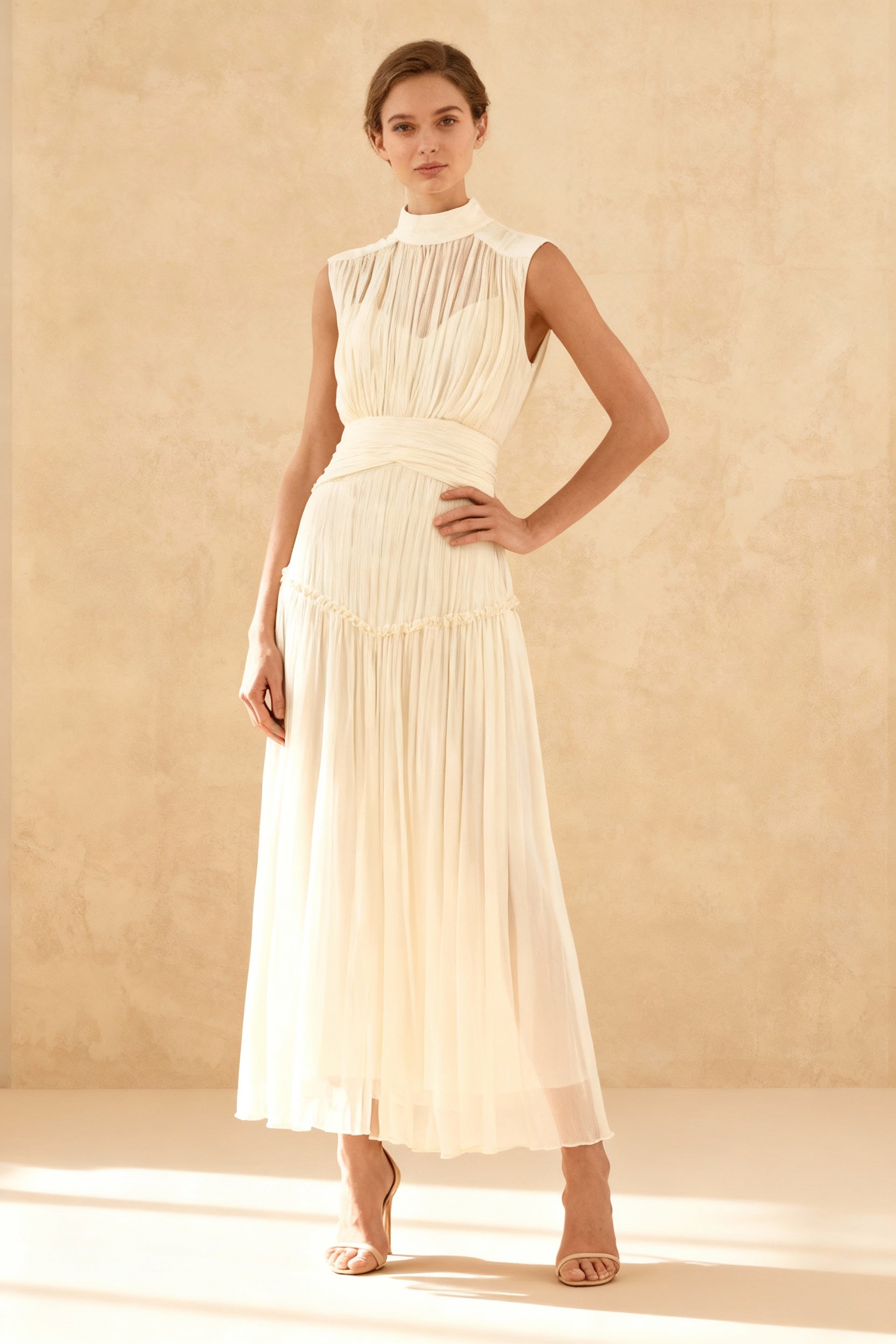 Remarkable Moment High Trendy Neck Maxi Dress Main image