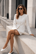 Elegant Blazer Two Piece Work Set
