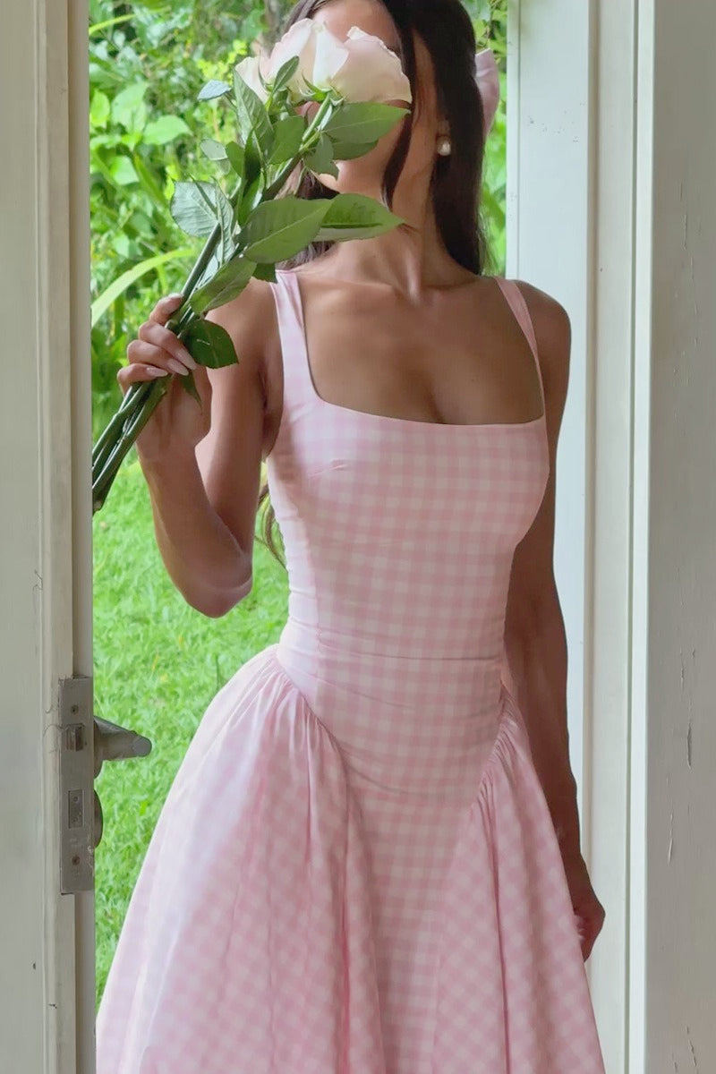 Gingham Backless Slip Birthday Dress Secondary image