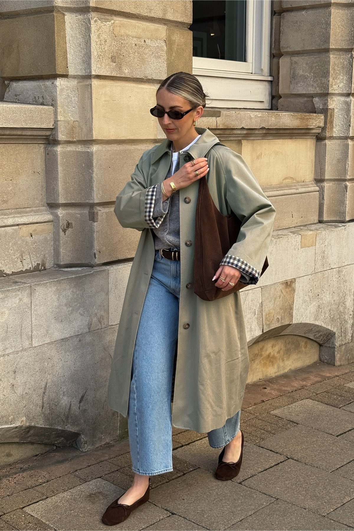 Petite Mid Length Minimalist Relaxed Stylish Overcoat Secondary image