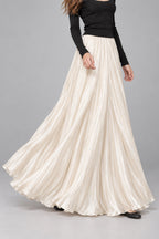 Mermaid Shiny Acetate Like Maxi Skirt