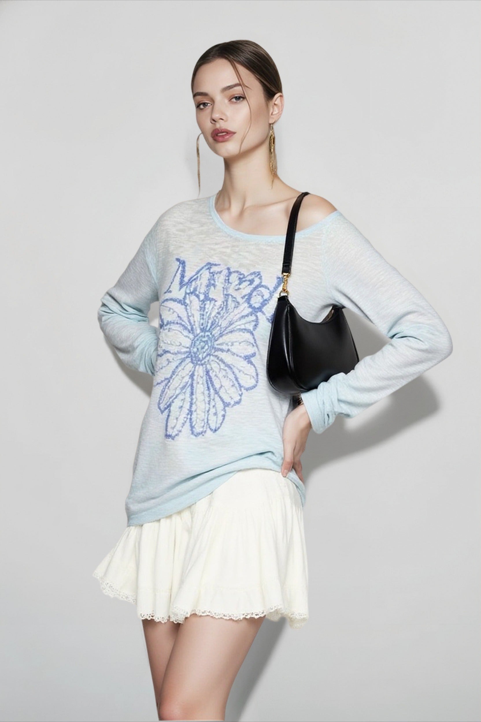 Relaxed Graphic Daisy Cover Up Secondary image