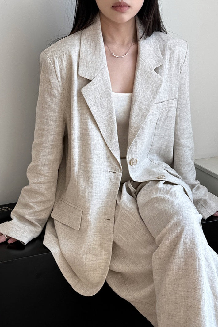 Tencel Linen Blend Autumn Blazer Main image