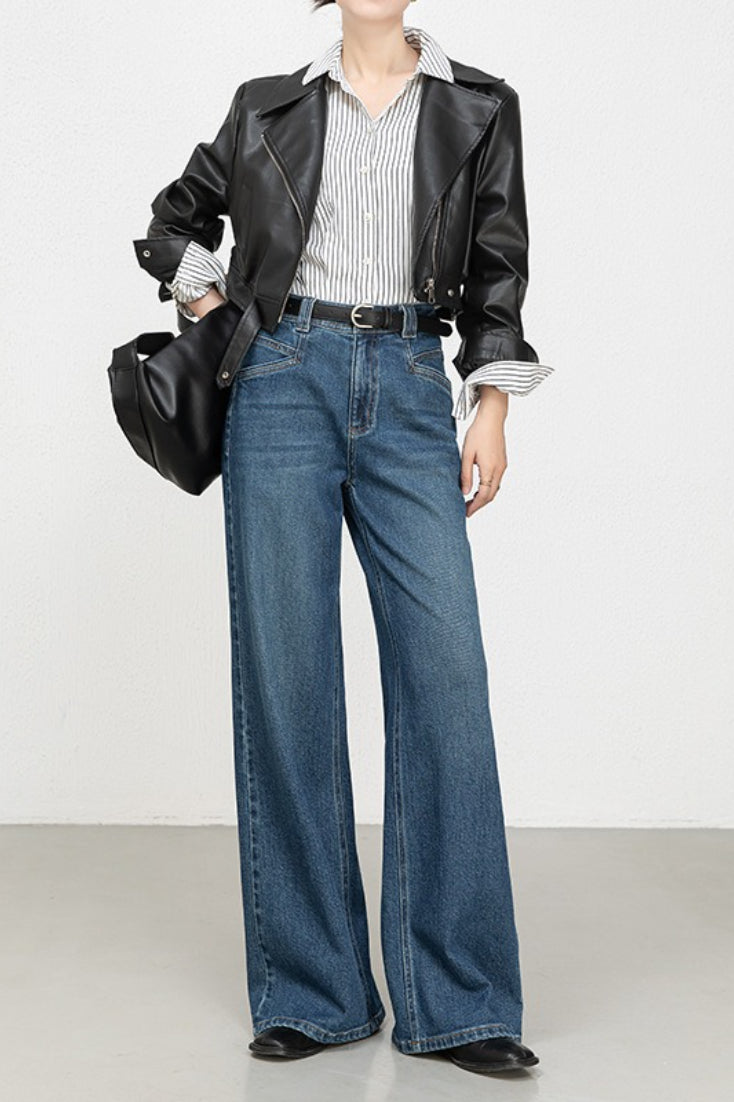 High Waist Stretch Floral Flare Jeans Secondary image