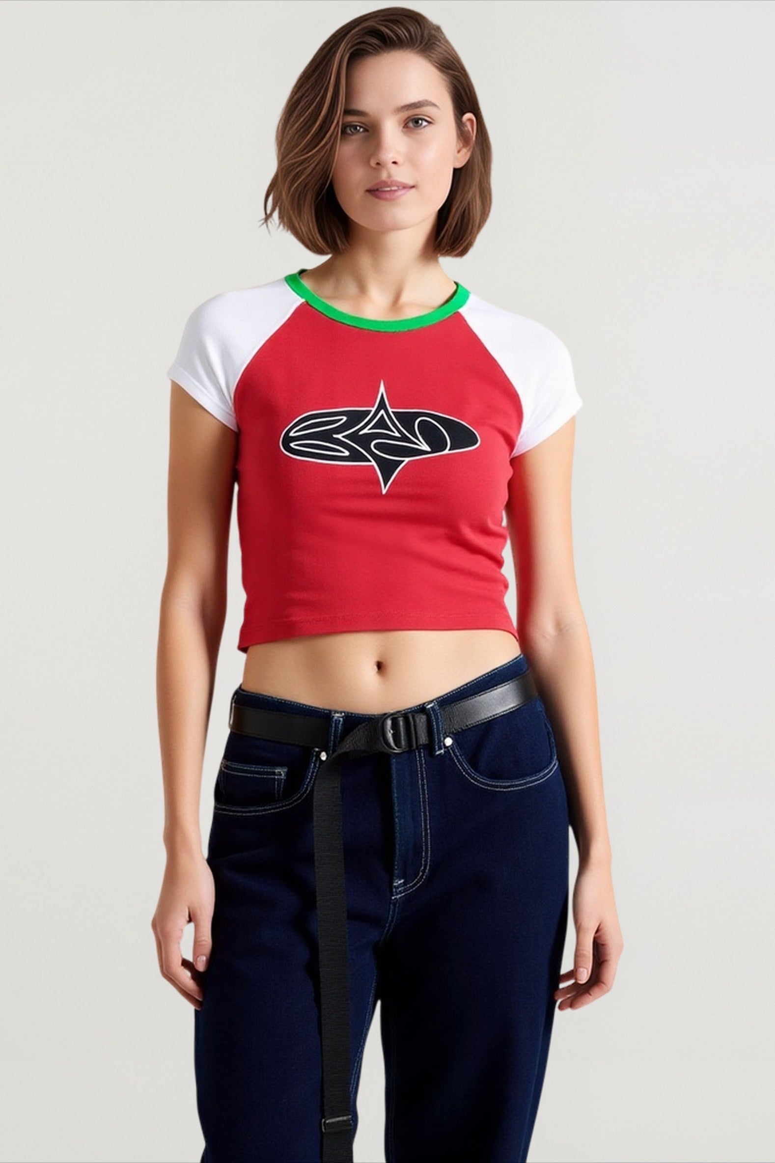 Streetwear Print Cropped T-shirts Secondary image