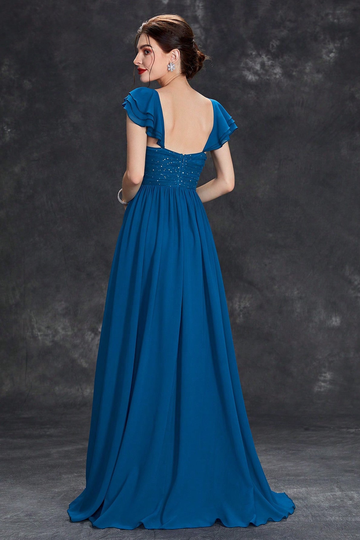 Elegant Spaghetti Strap Strapless Formal Dress Secondary image