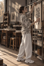 Printed Loose Round Neck T-shirt