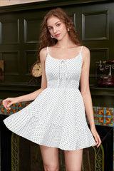 Sweet Polka Dot Cami Mini Dress