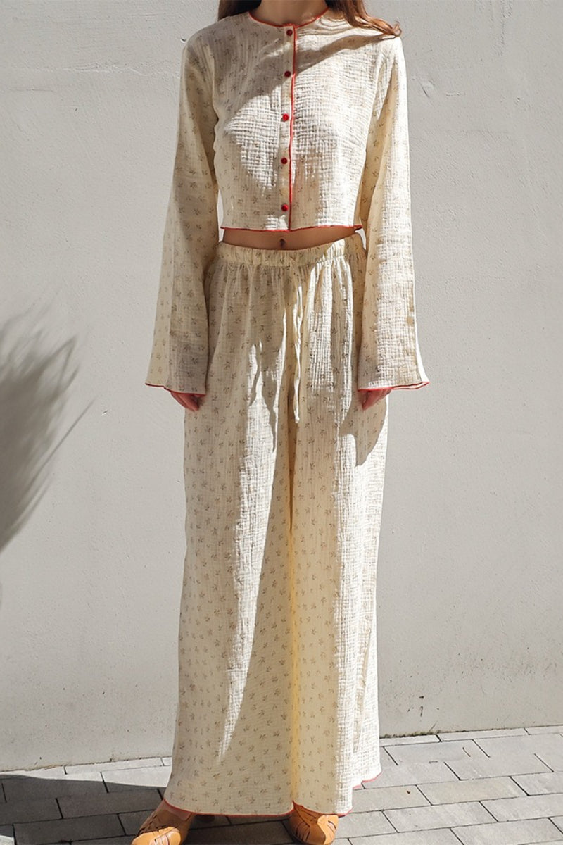 Printed Cotton Pajama Pants Pajama Sets Secondary image
