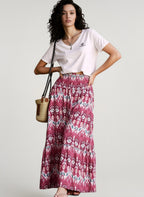 Boho Print Lightweight Vacation Skirt