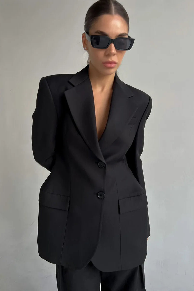 Elegant Longline Casual Blazer Secondary image