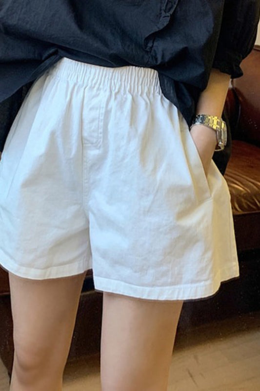 Relaxed Fit Paperbag Waist Shorts Main image